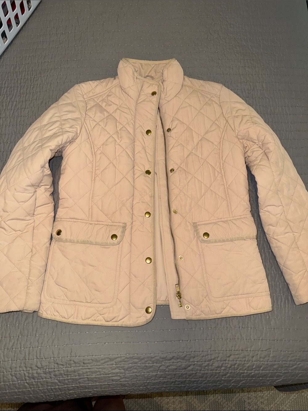 J. Crew Factory Tan Quilted Puffer Jacket